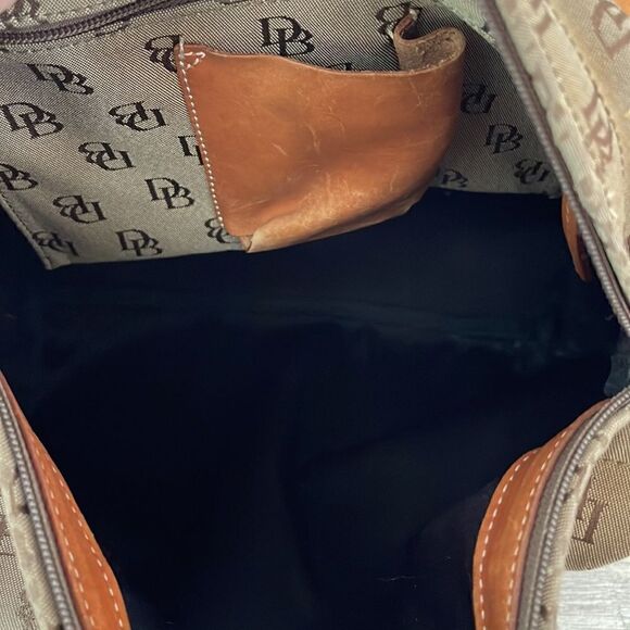 Dooney & Bourke Vintage Canvas and Leather Shoulder Bag - Picture 9 of 15
